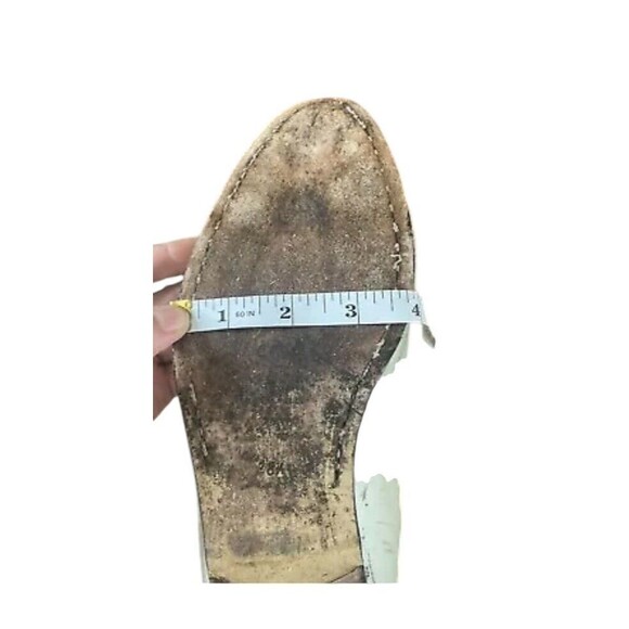 El Besserro Botin Charro Chelsea Boot Men's US 9.5 White Leathe Round Toe Boots - Picture 9 of 11